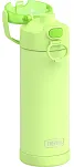 Thermos FUNtainer 470 ml - Termos dla dzieci z nakrętką nawadniającą - neonowo limonkowy - 3