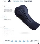 Spodenki rowerowe Rogelli HERO II z żelową wkładką, czarno-czerwone - 6