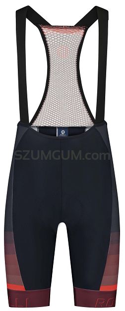 Spodenki rowerowe Rogelli HERO II z żelową wkładką, czarno-czerwone
