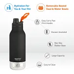 Asobu Buddy Bottle - butelka termiczna z miską na wodę i karmę - black - 10