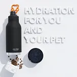 Asobu Buddy Bottle - butelka termiczna z miską na wodę i karmę - black - 13