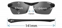 Okulary TIFOSI SEEK 2.0 POLARIZED iron (1 szkło Brown 15,4% transmisja światła) - 9