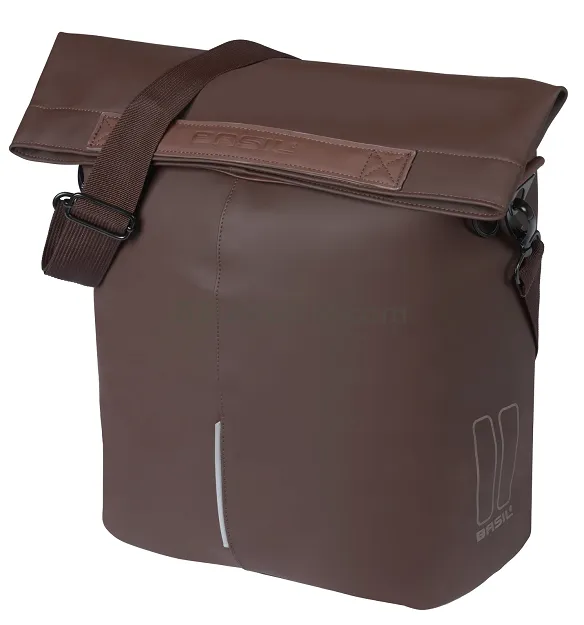 Torba miejska Basil City Shopper MIK Hooks Vegan Leather - 14-16L - roasted brown