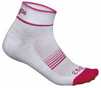 Damskie skarpety Etape Kiss - biało/różowy roz. 40-43