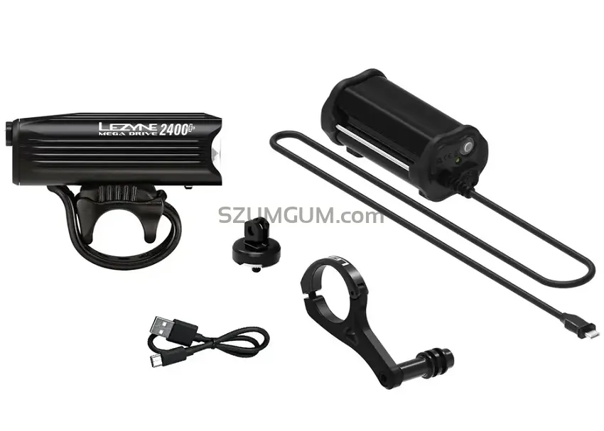 Lampka przednia Lezyne Mega Drive 2400+  / Infiniti Light Power Pack+ Loaded Kit