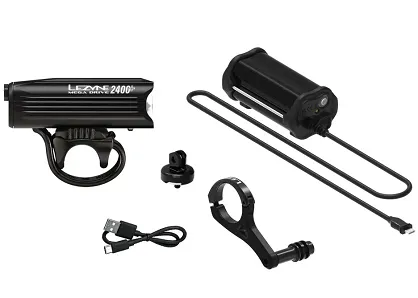 Lampka przednia Lezyne Mega Drive 2400+  / Infiniti Light Power Pack+ Loaded Kit