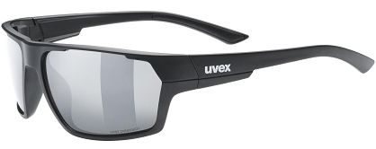 Okulary polaryzacyjne UVEX Sportstyle 233 Polavision - black matt / litemirror silver