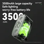 Lampka przednia Rockbros QC1200 - black - 8