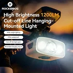 Lampka przednia Rockbros QC1200 - black - 10