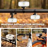 Lampka przednia Rockbros QC1200 - black - 4