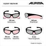 Alpina Okulary młodzieżowe JUNIOR FLEXXY YOUTH HR -  Blue  lime - 5