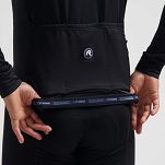 Bluza / koszulka rowerowa z długim rękawem Rogelli ESSENTIAL DWR II  - czarna - 6
