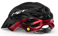 Kask MET Veleno MIPS - black red matt glossy - 3