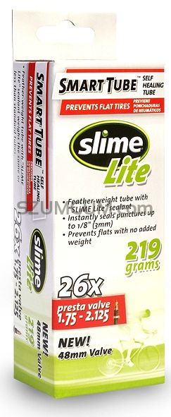 Slime Smart tube lite - Super lekka dętka z uszczelniaczem-zawór presta 26'