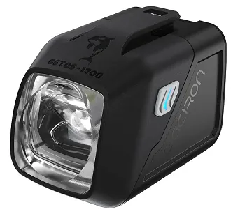 Gaciron CETUS-1700 – lampka rowerowa, montaż pod licznik (standard GoPro) - czarna