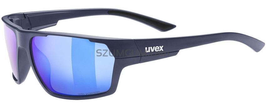 Okulary polaryzacyjne UVEX Sportstyle 233 Polavision - deep space matt / mirror blue