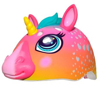 Kask dziecięcy juniorski  RASKULLZ SUPER RAINBOW CORN LED - roz. 50-54 cm