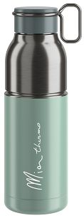 Butelka termiczna Elite Mia Thermo 550ml / srebrno-zielona