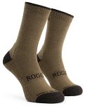 Ciepłe zimowe skarpetki z owczej wełny Rogelli Merino WOOL, 2-pack - bordo/brąz - 2