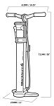 Pompka podłogowa Blabkburn Chamber Tubeless Floor Pump - 19