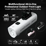 Lampka przednia Gaciron Multi Xiaoman 1000 black - 2