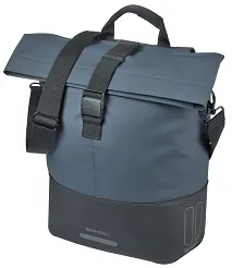 Torba miejska Basil Cove - bicycle shopper MIK Hooks - 14-16L - navy/black