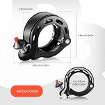 Dzwonek rowerowy Rockbros LD-Q1 black - 9