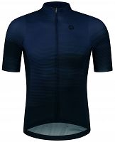 Wysokiej jakości koszulka rowerowa Rogelli GLITCH, czarno-niebieska
