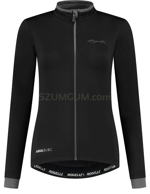 Ocieplana damska bluza rowerowa Rogelli ESSENTIAL, czarna