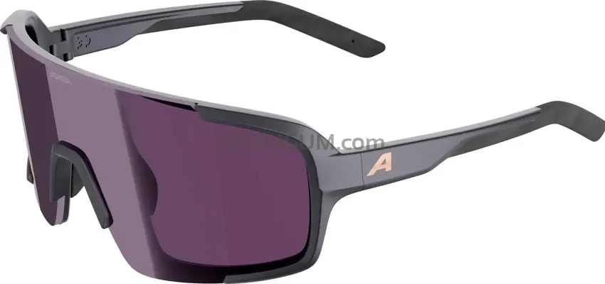 Alpina okulary LUMIN - GUN-METALL - szkło pink