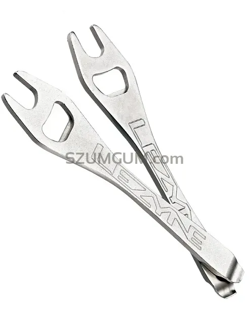 Łyżki do opon LEZYNE SABER LEVER chromo + otwieracz + klucz do pedałów