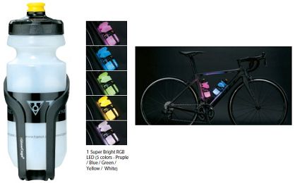 Koszyk z bidonem - Topeak IGlow Cage- opcja świecenia