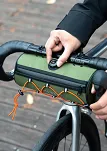 Torba rowerowa na kierownicę Rockbros Road to Sky TL002, 1,5 l, wodoodporna, zielona - 5