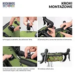 Torba rowerowa na kierownicę Rockbros Road to Sky TL002, 1,5 l, wodoodporna, zielona - 10