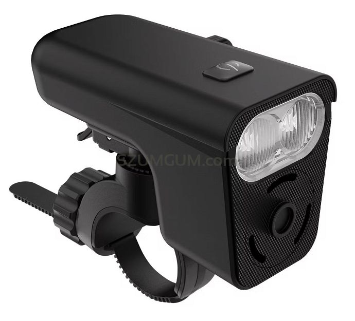 Gaciron V18-400 przednia lampka rowerowa 400 lm z klaksonem - czarna