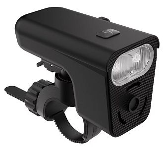 Gaciron V18-400 przednia lampka rowerowa 400 lm z klaksonem - czarna