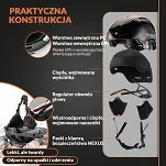 Kask narciarski/snowbordowy Qunature S-313 - black - 2