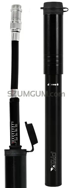 Pompka rowerowa Prox Fen III Mini alu z wężykiem i manometrem – AV/FV