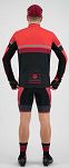 Bluza rowerowa Rogelli HERO z długim rękawem, czarno-czerwona - 4