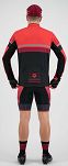 Bluza rowerowa Rogelli HERO z długim rękawem, czarno-czerwona - 4