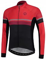 Bluza rowerowa Rogelli HERO z długim rękawem, czarno-czerwona