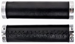 Chwyty Prox GP-91B czarne 130mm Skóra Eco, skręcane
