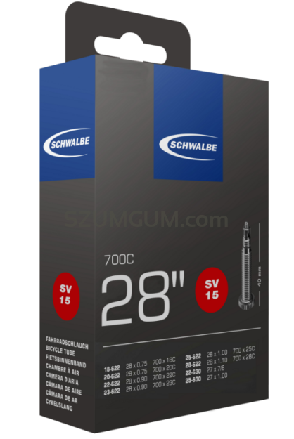 Dętka Schwalbe STANDARD AV15 / SV15  -  28