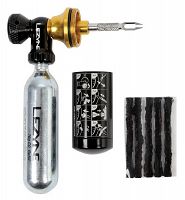 Zestaw naprawczy do opon tubeless LEZYNE TUBELESS CO2 BLASTER + pompka CO2 z nabojami 20g 2szt.