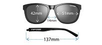 Okulary TIFOSI SWANK satin black (1 szkło Smoke Bright Blue 11,2% transmisja światła) - 6