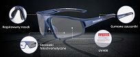 Okulary sportowe Rockbros SP216BL blue - z fotochromem. - 9