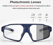 Okulary sportowe Rockbros SP216BL blue - z fotochromem. - 8
