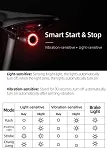 Lampka rowerowa tylna Rockbros Samuraj Q3 tylna z inteligentnym systemem stop - 12