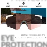 Okulary z fotochromem Rockbros SP323 - transparenty czarny / orange szkła - 2