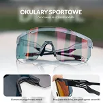 Okulary z fotochromem Rockbros SP323 - transparenty czarny / orange szkła - 3